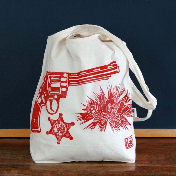 Tote bag - Sac en coton Bio - Cowboy
