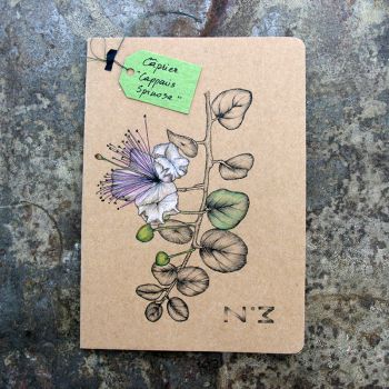 Carnet-notebook ligné botanic A5 - Dessin Caprier