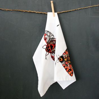 Torchon de cuisine en coton -Tea towel - Insectes- Punaise