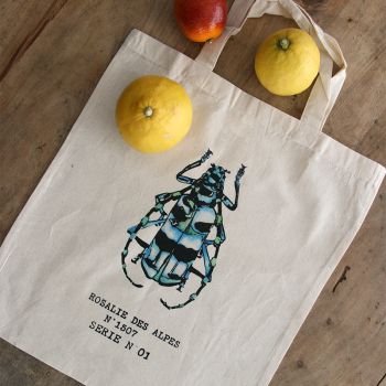 Tote bag - Sac de courses en coton - Fourre-tout - Rosalie des Alpes