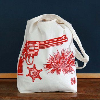 Tote bag - Sac en coton Bio - Cowboy